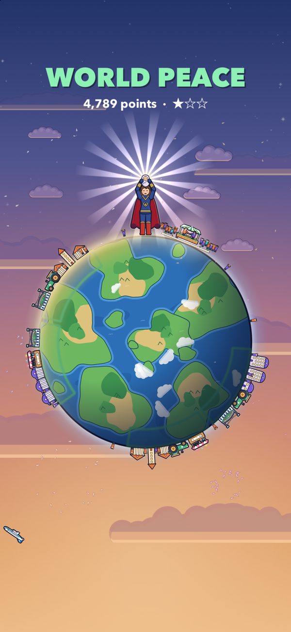 World peace: the heroine holds up her newborn